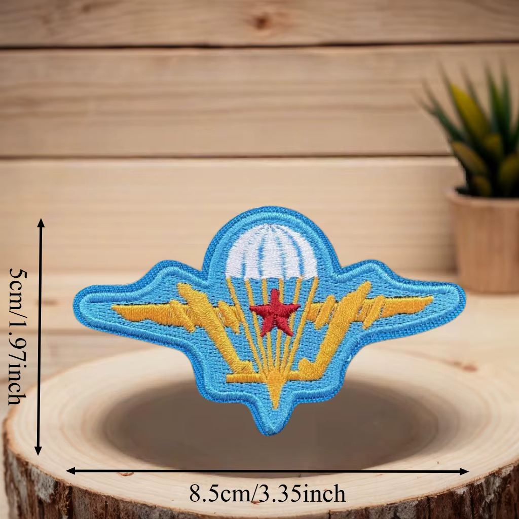 Parche militar bordado aerotransportadas con velcro - imagen 3