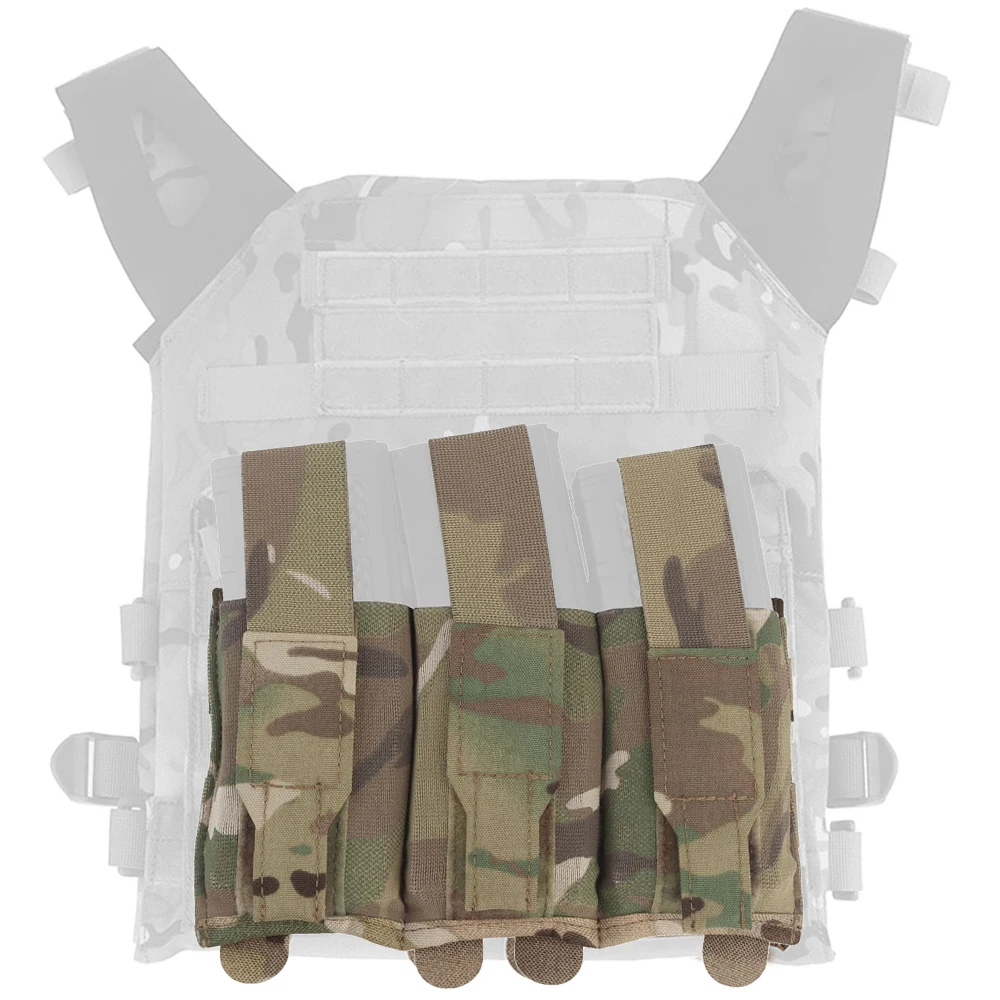 Portacargadores triple MOLLE elástico magnético para chaleco táctico - imagen 4