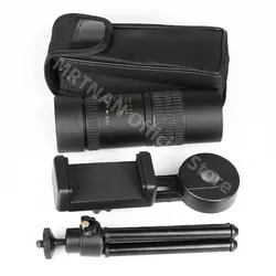 Prismáticos potentes con Zoom HD 10-300X, telescopio Monocular profesional de largo alcance, portátil, BAK4-Prisms de alta calidad para acampar