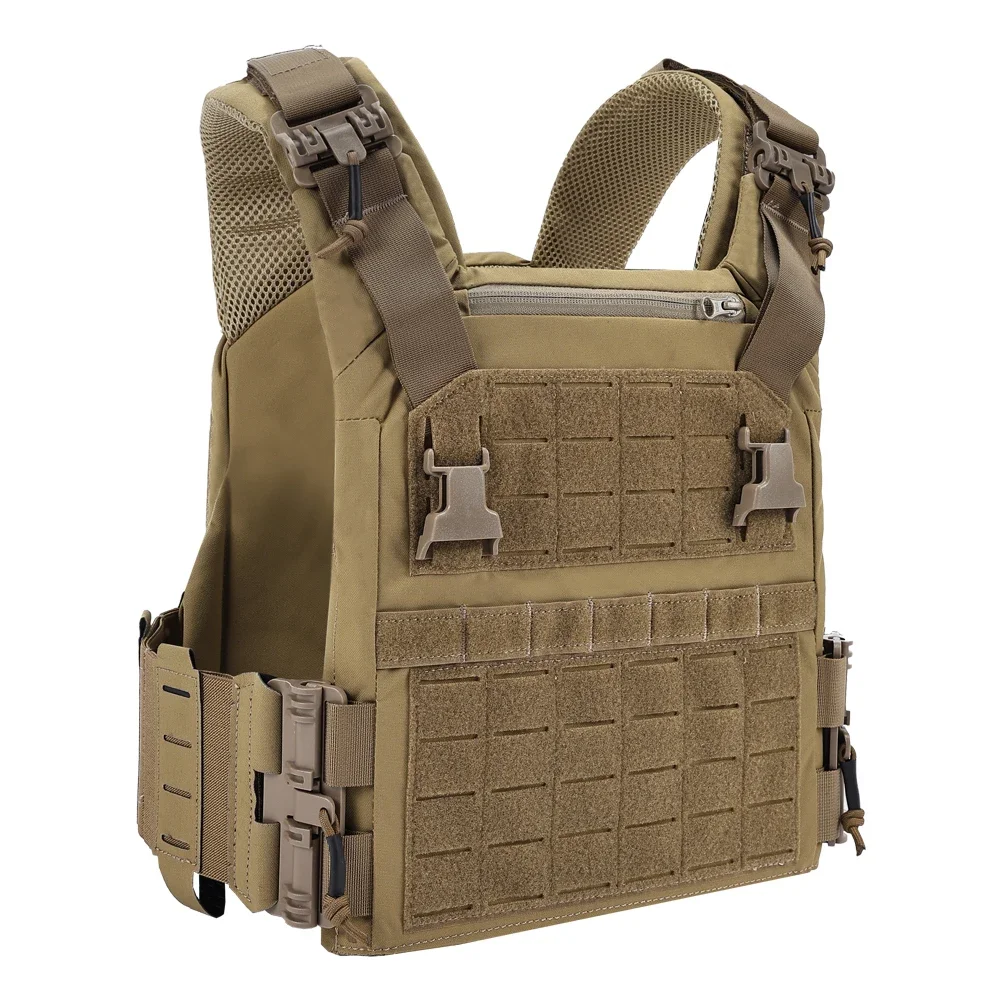 Chaleco táctico de caza 500D para exteriores, portador de placa MOLLE, faja de ajuste rápido CS Airsoft Agilite, equipo de combate, 3,0 - imagen 3