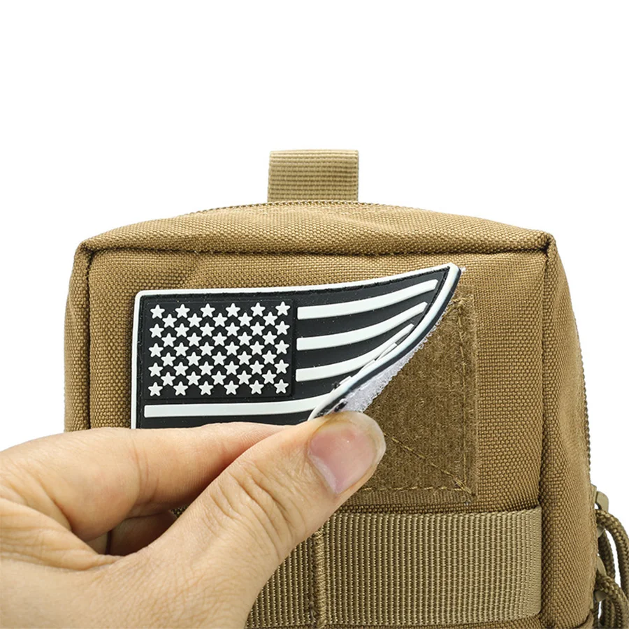 Bolsa de reciclaje de entrenamiento móvil para hombres, accesorios de equipo para fanáticos militares, deportes al aire libre, Molle Wai multifuncional, caqui - imagen 5