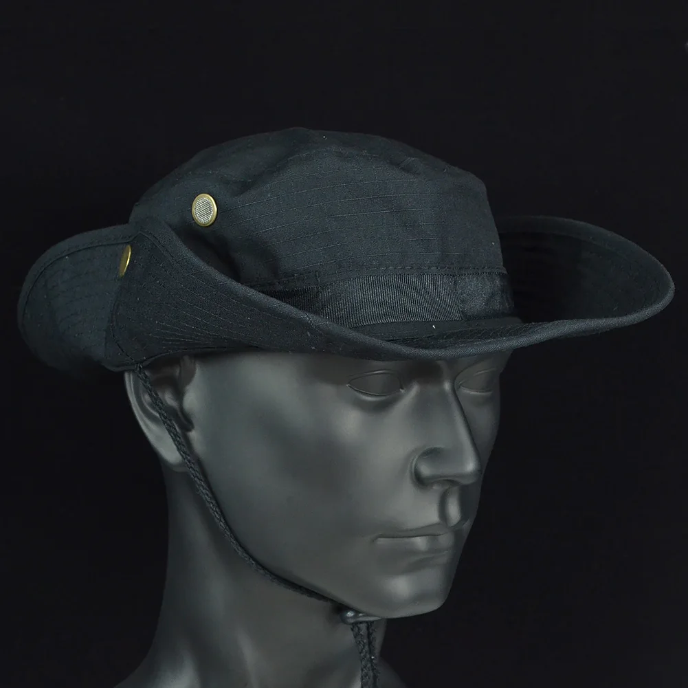 Mege-Sombrero de camuflaje táctico, gorra de cubo para el sol, ideal para senderismo al aire libre de EE. UU., Panamá, Verano - imagen 2