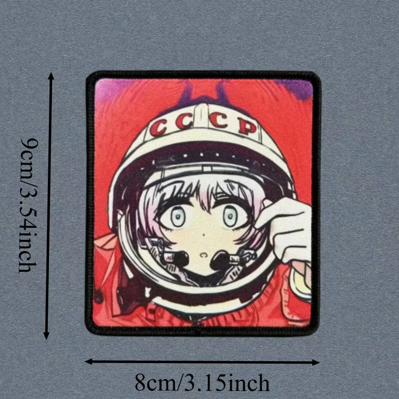 Parche táctico velcro chica anime para chaleco y mochila - imagen 4