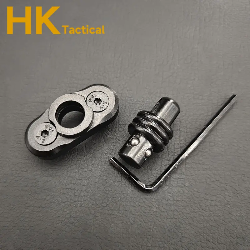 MLOK adaptador giratorio de montaje de eslinga de liberación rápida táctico, hebilla QD desmontable para riel Picatinny de 20mm, accesorios de caza Airsoft - imagen 2