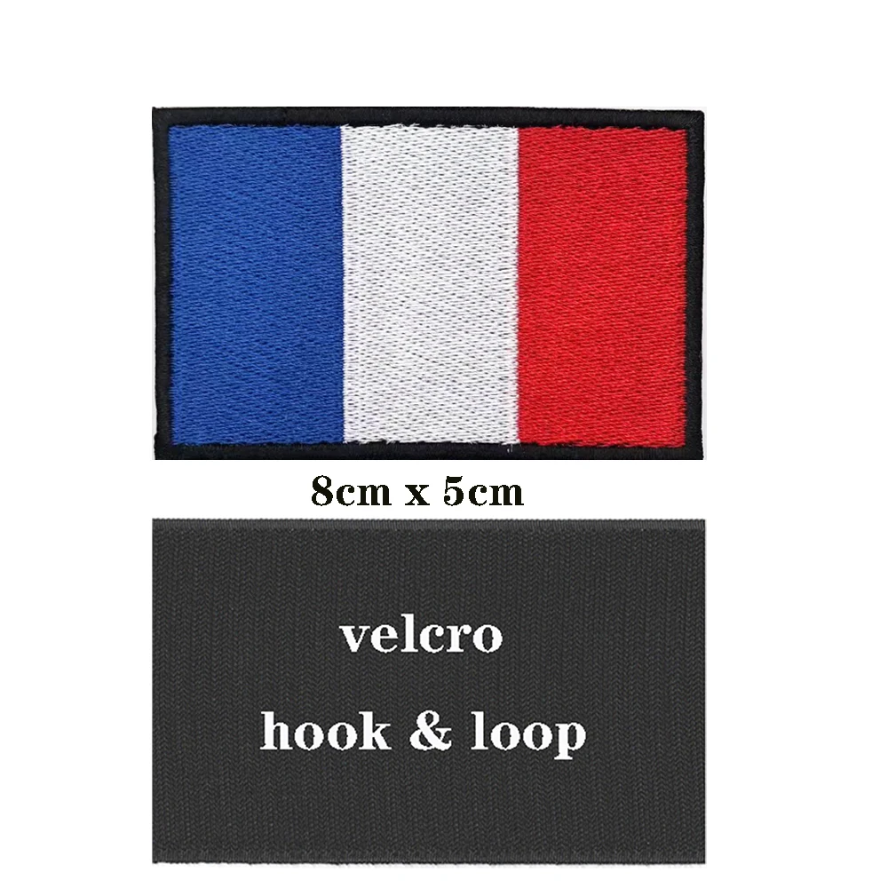 Brazalete Francia velcro bordado militar - imagen 2
