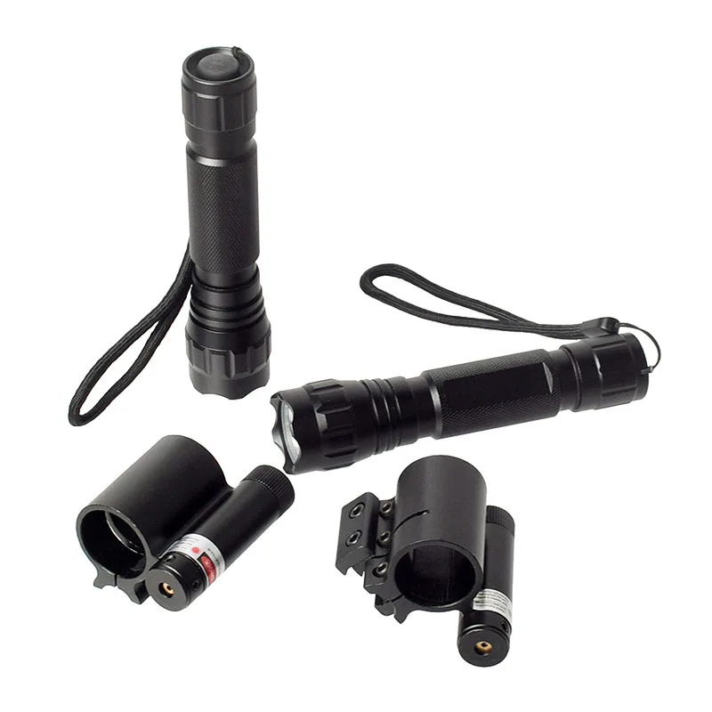 Linterna táctica de 1200 lúmenes T6, arma de luz recargable, interruptor de presión de luz para cargador de carril Picatinny, riel de 20mm - imagen 4