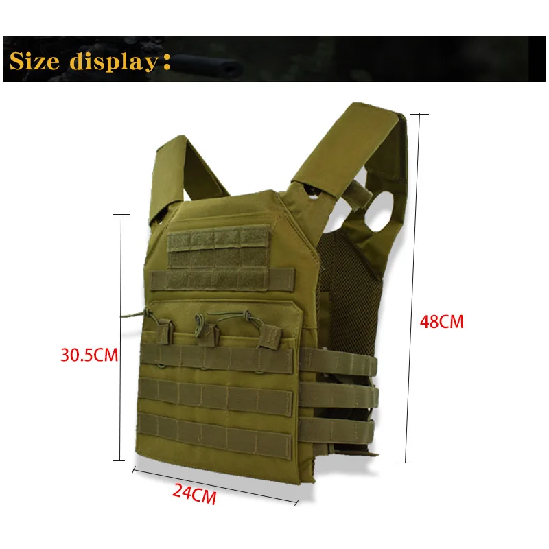Chaleco táctico de caza al aire libre JPC Molle, chaleco de vehículo de placa CS, juego de paintball, pistola de aire a prueba de balas, equipo militar - imagen 3