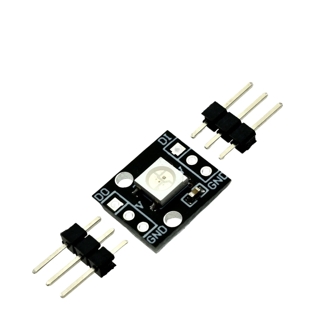 1-10 Uds bloque de construcción electrónico uno RBG 1Bit baja potencia larga vida útil WS2812B serie 5050 módulo LED a todo color - imagen 4