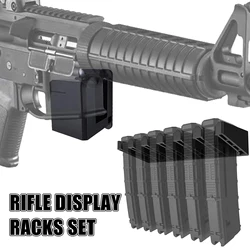 Soporte de pared AR-15 para rifle y cargadores PMAG