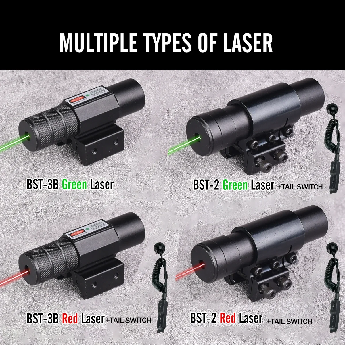 Mira óptica 3-10X42E con láser rojo/verde, mira combinada táctica para Rifle de aire, retícula Cros, mira para Rifle de caza, compatible con montaje en riel de 11/20mm - imagen 4