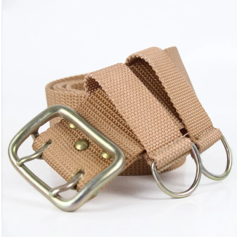 Cinturón exterior ruso, cinturón de nailon de doble aguja con hebilla de metal para hombre rosa militar - imagen 3