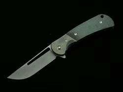 Navaja plegable Rattlesnake F10 S35VN G10 para EDC, camping y caza