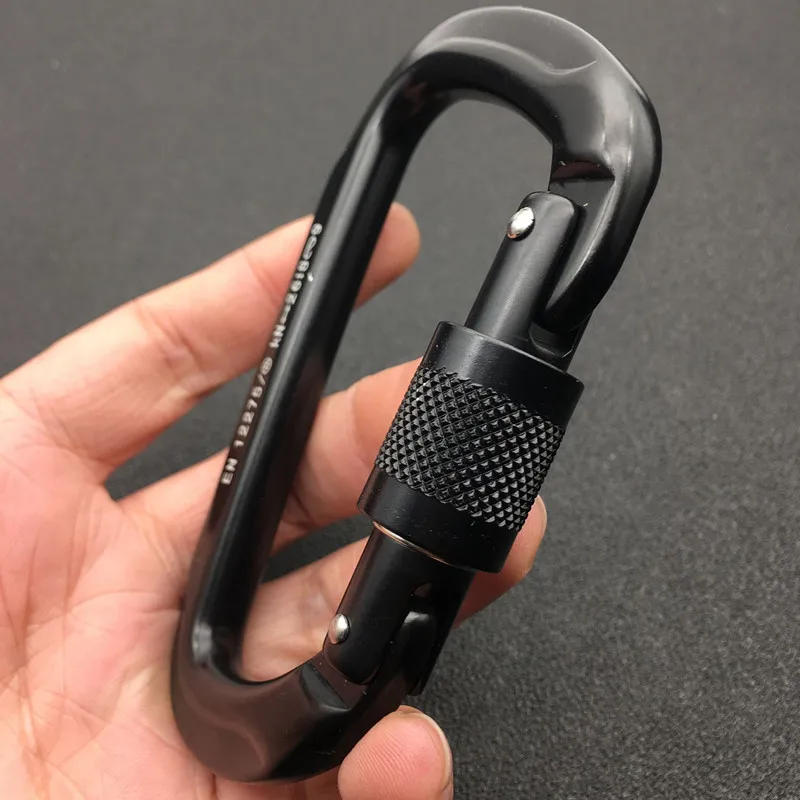 Hebilla de hilo de aluminio de aviación, bloqueo principal, botón D grande, mosquetón autoblocante para chaleco táctico, accesorio decorativo - imagen 5