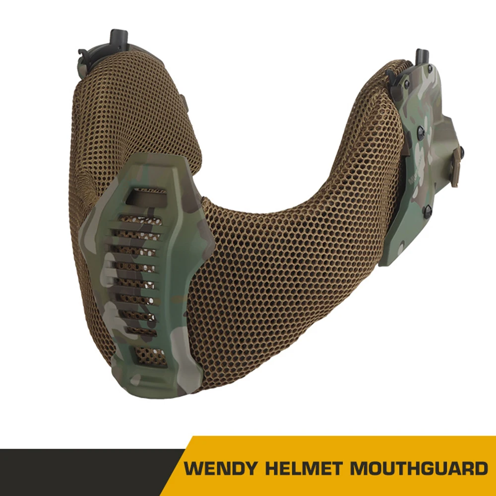 Casco Wendy versión 3,0 máscara protectora bucal especial mandíbula todo terreno espuma transpirable EVA para deportes tácticos al aire libre