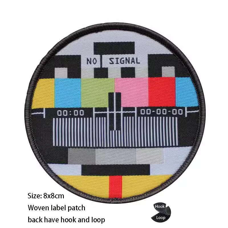 Insignias con forma de Luna para acampar al aire libre, parche bordado para bolsa, paisaje natural para acampar al aire libre, escalada de mapache, Sol emergente, nuevo - imagen 3