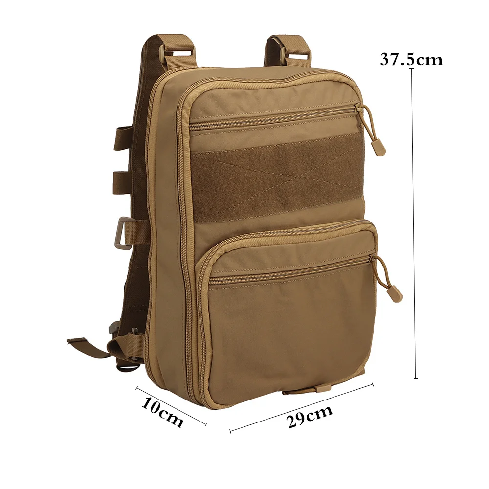 Bolsas de hidratación tácticas planas D3, mochila de transporte Molle de capacidad Variable, chaleco multiusos, chaleco Softback de asalto - imagen 2