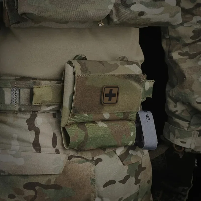Kit de primeros auxilios médico, bolsa de emergencia para caza al aire libre, herramienta de supervivencia Molle, EDC, organizador de PALS, cinturón de cintura - imagen 3
