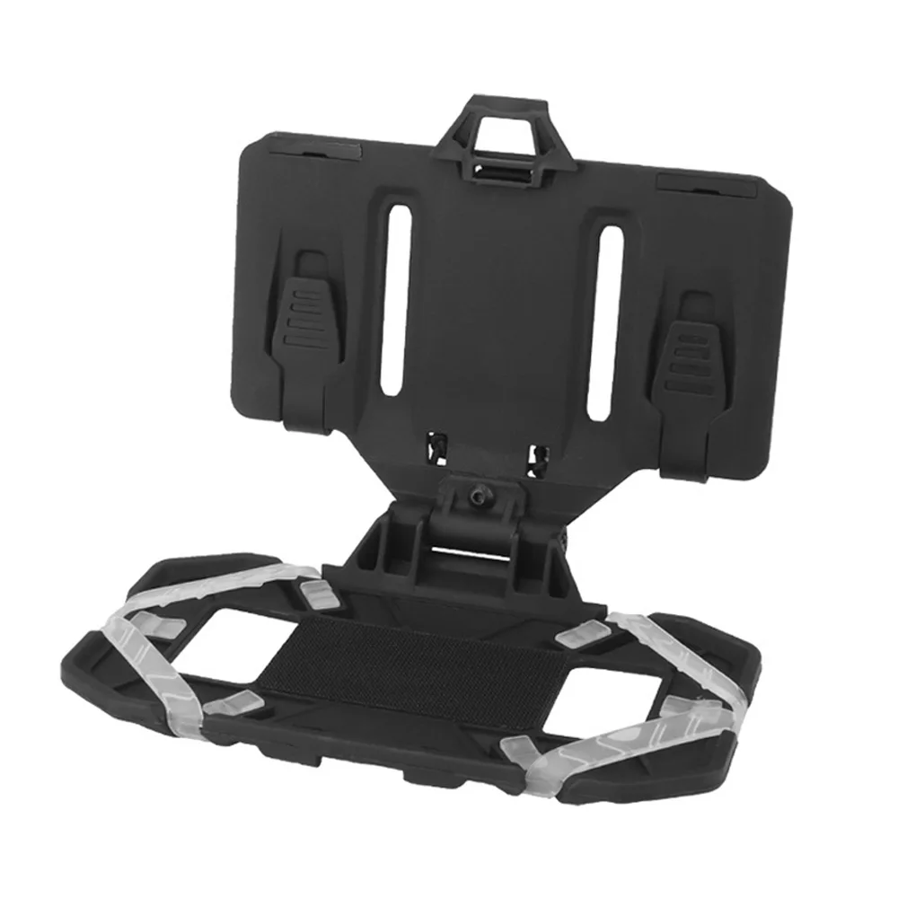 VULPO-tablero de navegación táctico plegable Molle, soporte para teléfono móvil, chaleco, bolsa de pecho, Panel de administración, accesorios para chaleco de caza - imagen 2