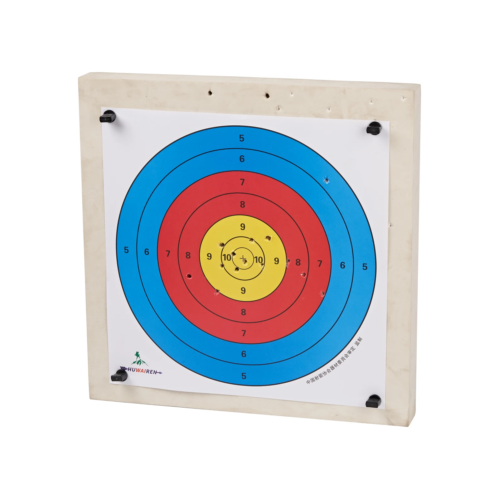 Las uñas de objetivo negras se usan para fijar el papel objetivo, diez juegos de fijadores se usan para accesorios deportivos de puntería al aire libre - imagen 3