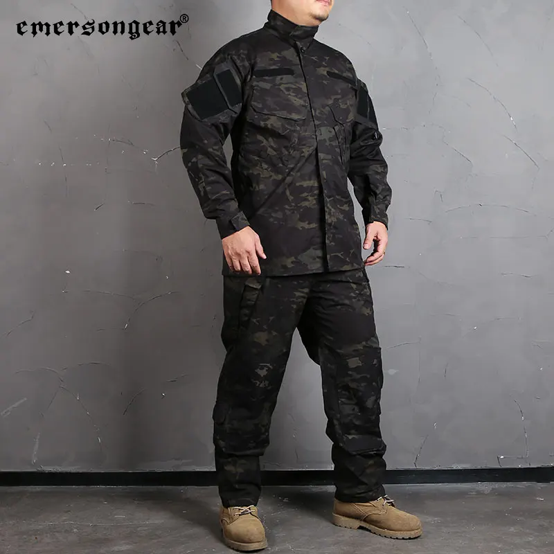 Emersongear-pantalones de camisa táctica de campo, conjunto de uniforme R6, trajes de asalto de entrenamiento BDU, pantalones Cargo de combate, caza y senderismo - imagen 5