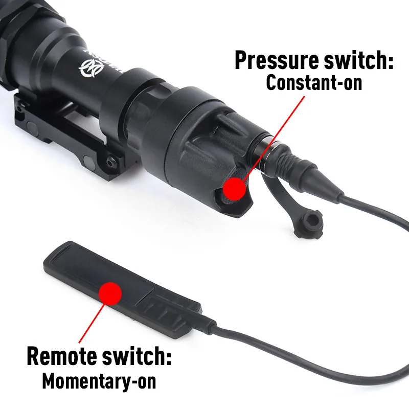 Surefir-linterna táctica de Metal M951, potente estroboscópica SF, compatible con riel de 20mm, Airsoft QD, Base de liberación rápida, luz para arma de caza - imagen 4