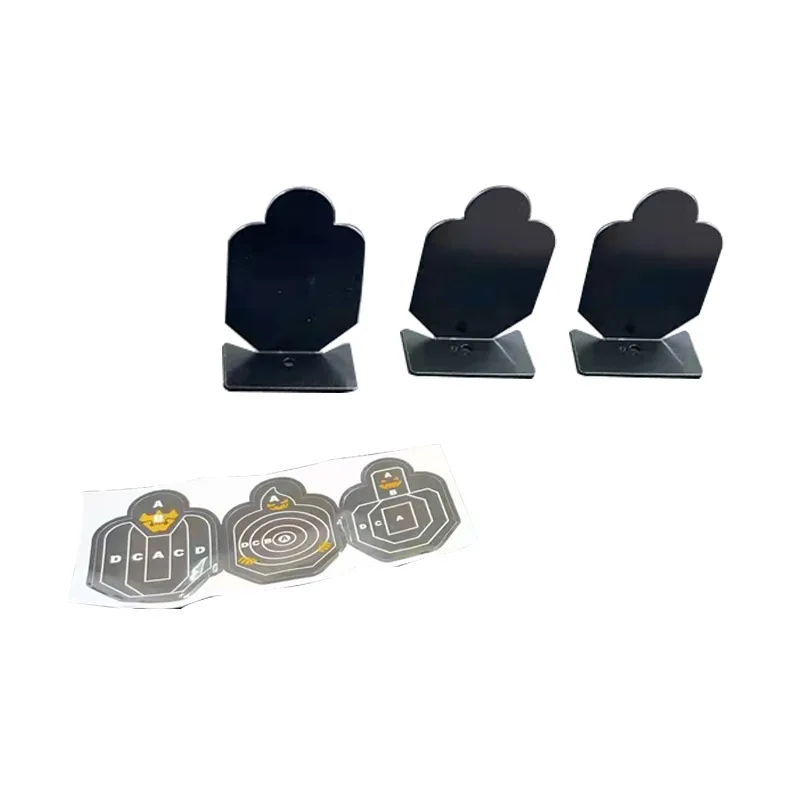 Rango de tiro de Metal de 3 piezas, objetivo de entrenamiento CS de acero para Paintball, práctica de tirachinas, objetivo de bala suave - imagen 3