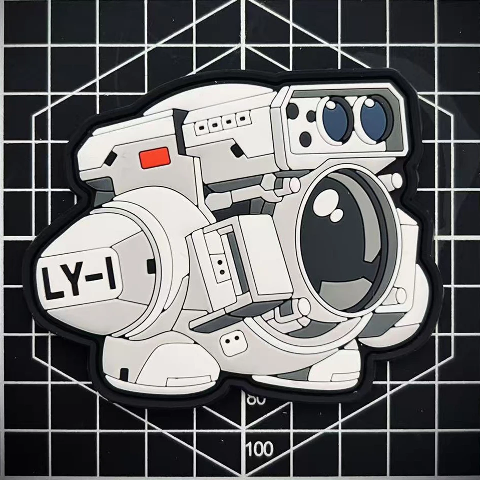 Parche luminoso de PVC 3D Falcon LY-1, insignia de goma táctica de combate con brazos láser naval para decoración de bolsas de ropa - imagen 5