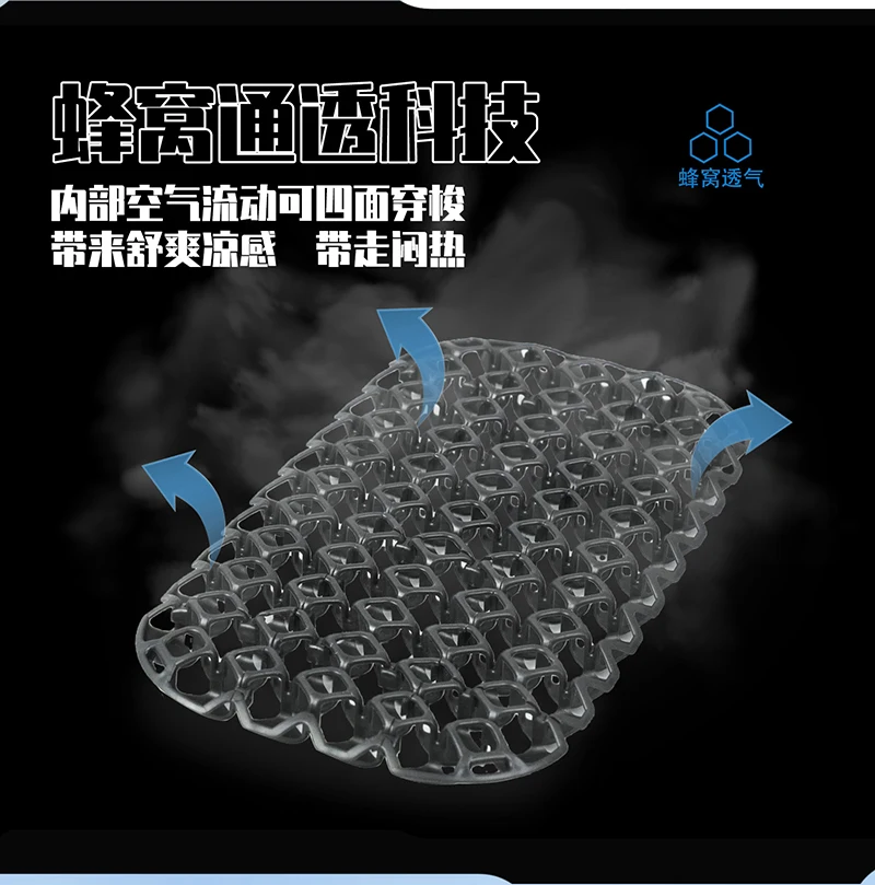 Almohadilla de enfriamiento para chaleco táctico: diseño ventilado 3D, ajuste universal, disipación de calor y alivio de presión para equipo táctico - imagen 4