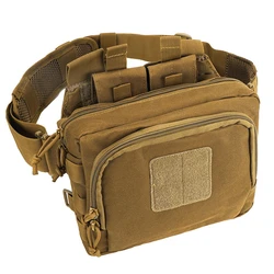 Bolso cruzado táctico 720D, bolso de hombro deportivo, revista multifuncional para ventilador militar impermeable, bolsa de almacenamiento de pistola