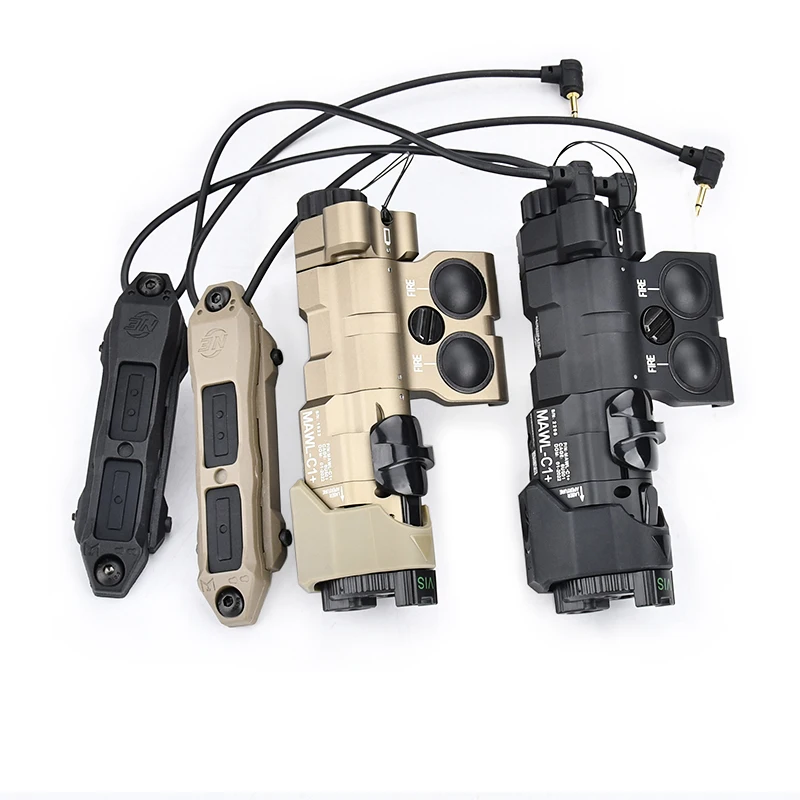 Puntero láser MAWL C1 + de Metal táctico, mira roja, verde y azul, luz IR láser IR, infrarrojo MAWL y enchufe de 2,5 MM + 2,5 MM, interruptor remoto Dual - imagen 3