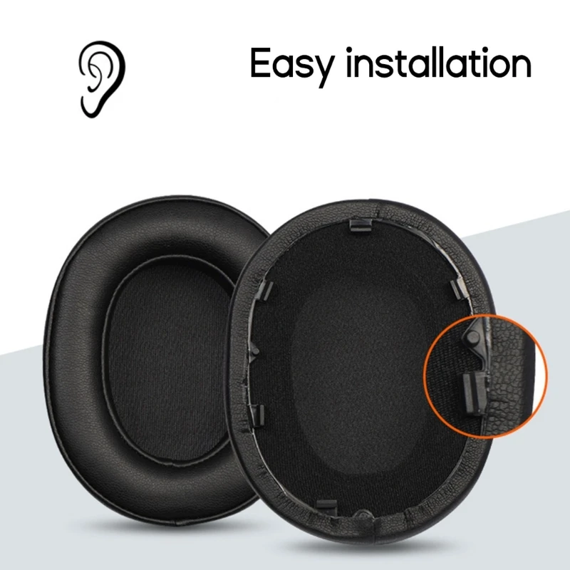 Almohadillas proteicas para los oídos, cubierta para diadema para auriculares WH 1000XM5, almohadillas para los oídos con - imagen 4