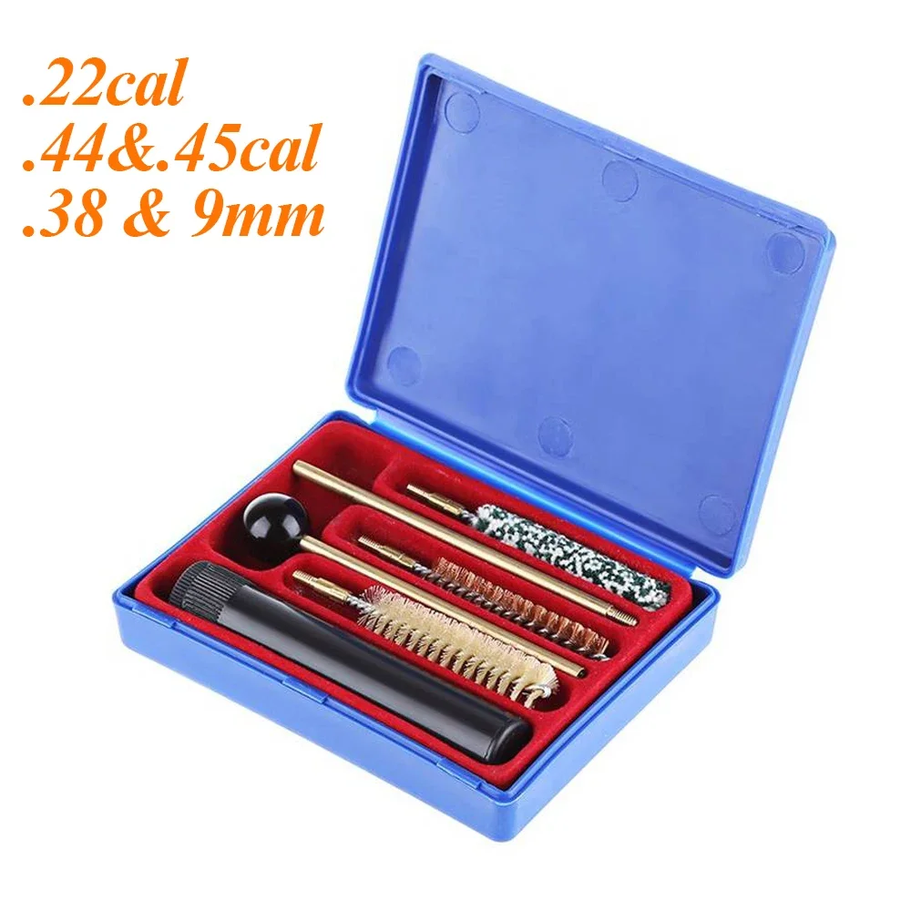 Kits de herramientas de limpieza de pistola táctica, Kit de limpieza de pistola y Rifle para.22cal /.44 &.45cal /.38 &.357 y 9mm, Kit de limpieza de pistola de caza - imagen 4