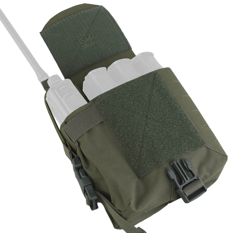 Bolsa táctica Molle, bolsa para Radio, cinturón Molle con cremallera, bolsa de cintura de utilidad, bolsa de almacenamiento, accesorio Molle, organizador médico militar EMT - imagen 2