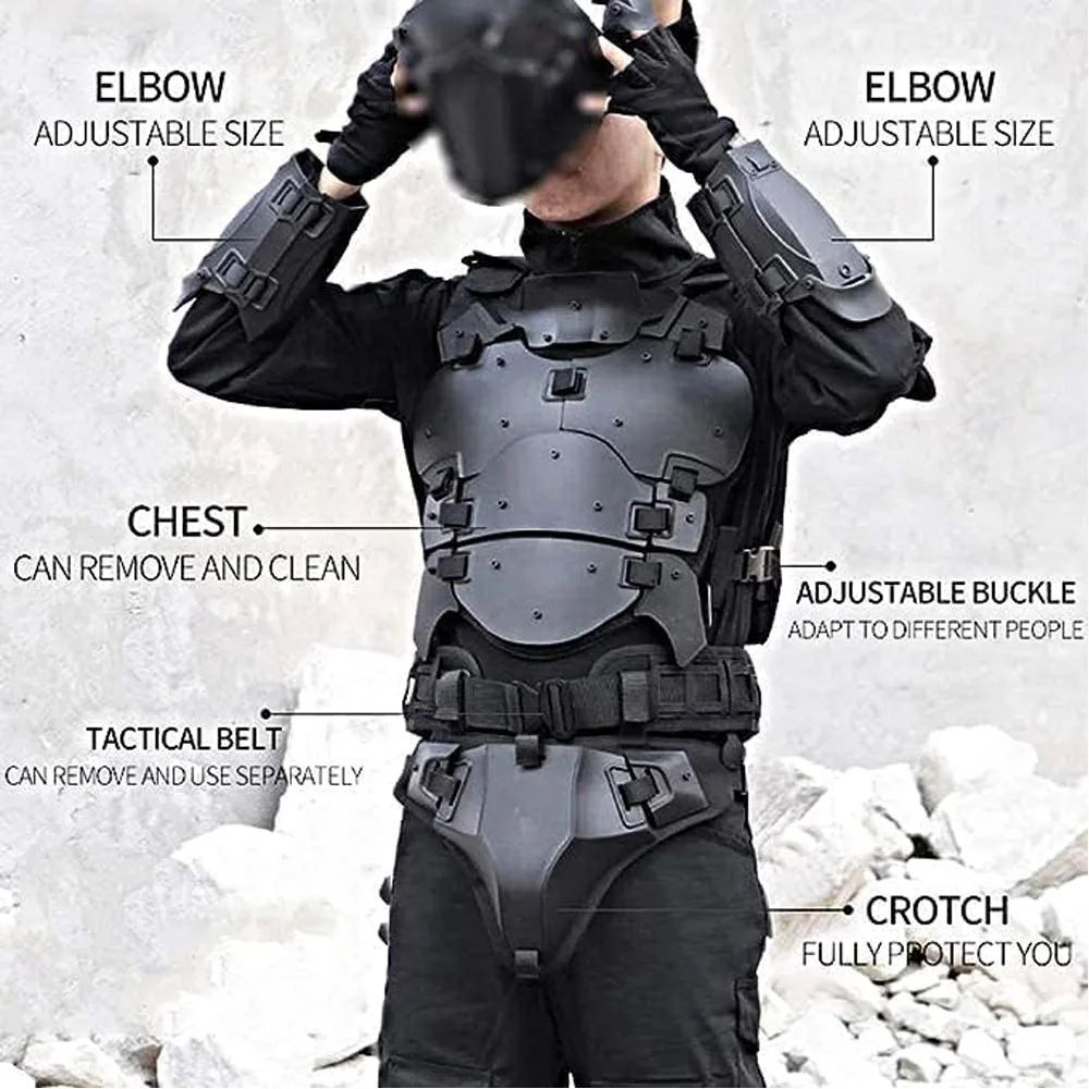 Chaleco táctico Airsoft con protecciones – Paintball y Cosplay - imagen 3