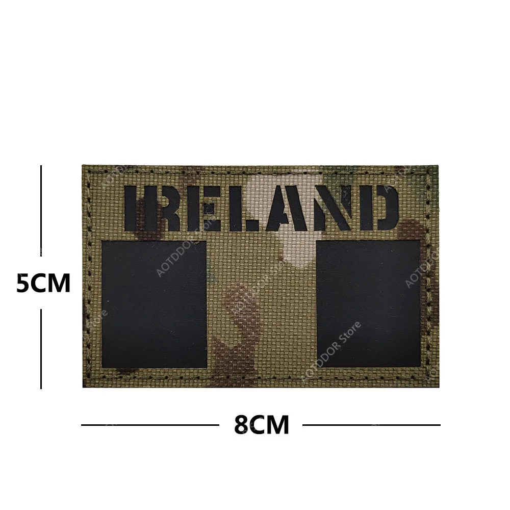 Parche de bandera reflectante infrarroja CP España EE. UU. Reino Unido Francia parches tácticos de gancho y bucle mochilas para ropa accesorios militares del ejército - imagen 4