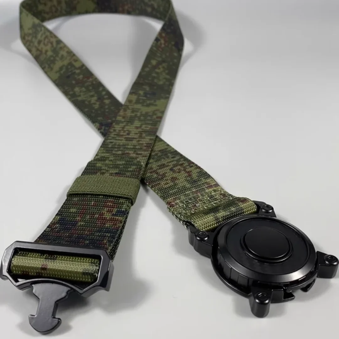 Cinturón interior táctico de nailon ruso, Camuflaje Digital EMR, cabeza redonda, hebilla rápida - imagen 3