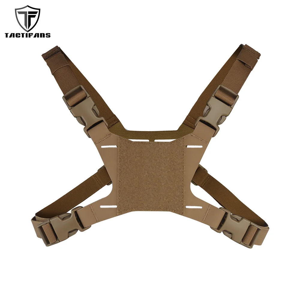 Navegador táctico Flip Lite arnés, aparejo de pecho, soporte frontal, ranura de nailon, corte láser, Paintball CS Wargame, caza