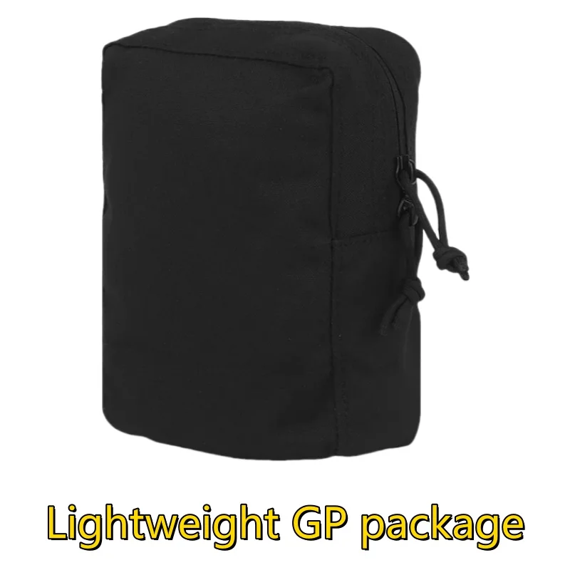 Bolsa GP liviana para acampar al aire libre, montaje Mollle ampliamente aplicable, con orificios de drenaje
