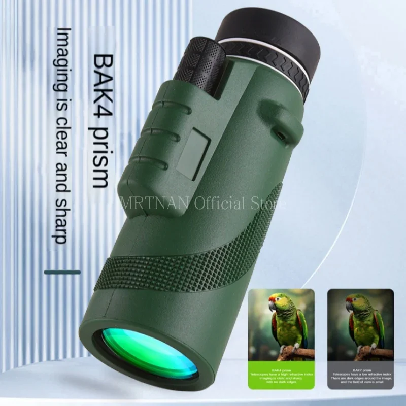 Telescopio Monocular profesional HD 80X100, telescopio potente plegable de larga distancia con trípode, Clip para teléfono para acampar al aire libre - imagen 4