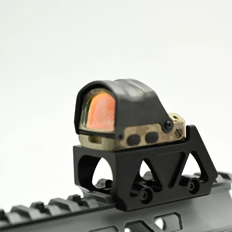 R2 holográfico 3 MOA reflejo óptico cerrado de Metal M1 mira de punto rojo adecuada para instalación de pistolas de aire de caza soporte Gl *ck - imagen 4