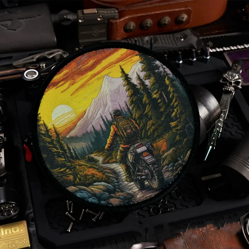 Parche táctico de moral "The Scoundrel", emblema de gancho y bucle impreso, insignia militar, brazalete de combate, pegatinas para mochila