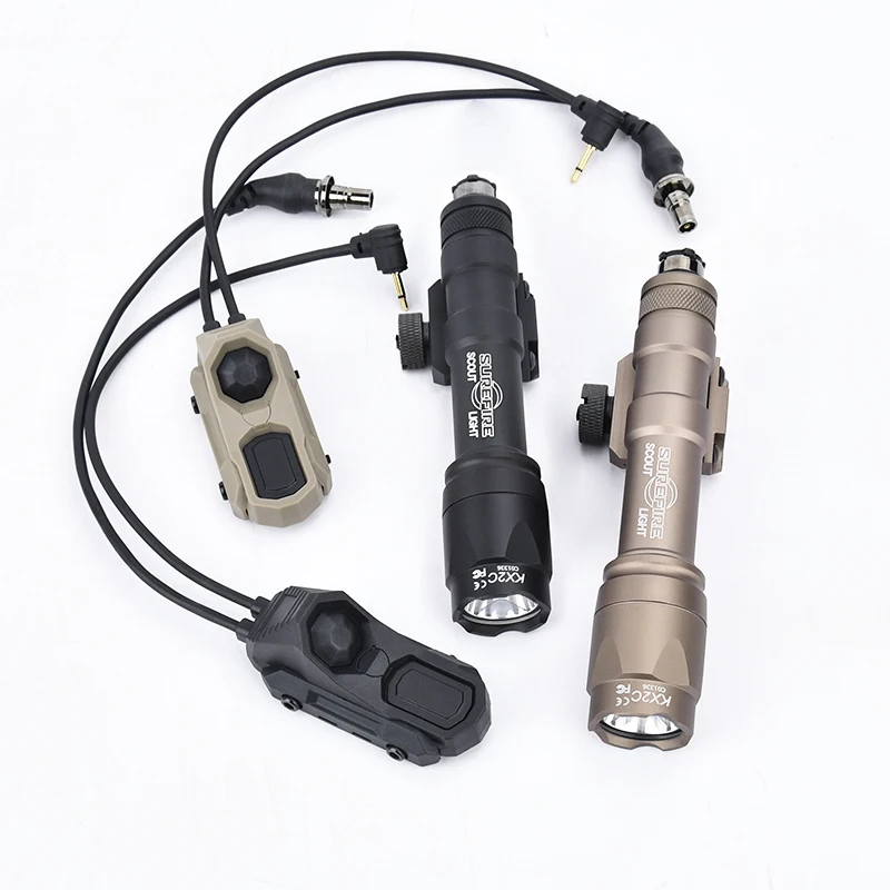 WADSN-linterna M600 M600C AXON, interruptor Dual, enchufe 2,5/SF, caza táctica SF Surefir, luz exploradora, equipo Airsoft apto para riel de 20mm - imagen 2