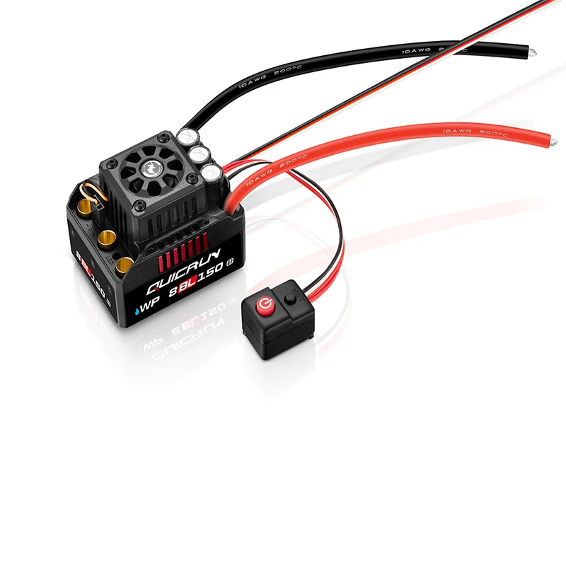 Velocidad impermeable original HOBBYWING QuicRun WP 8 BL150 G2 3-6S ​ ​ Controlador sin escobillas sin sensor ESC para camión 1/8 RC - imagen 5
