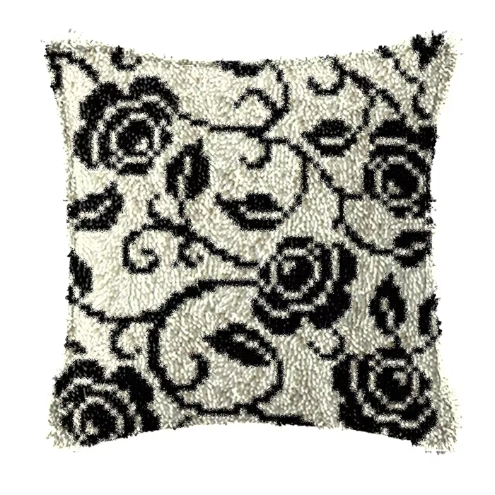Kit de gancho de pestillo - estampado leopardo, funda de cojín floral - imagen 2