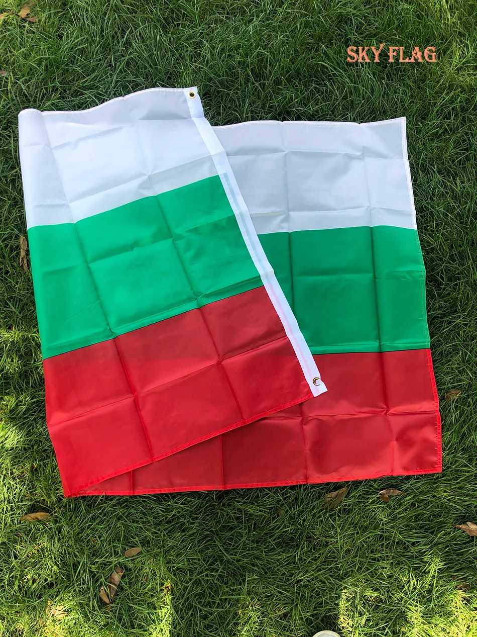 BANDERA DE SKY Banderas nacionales búlgarias 90x150cm Poliéster Europa UE Blanco Verde Rojo bg bgr bandera de bulgaria - imagen 5