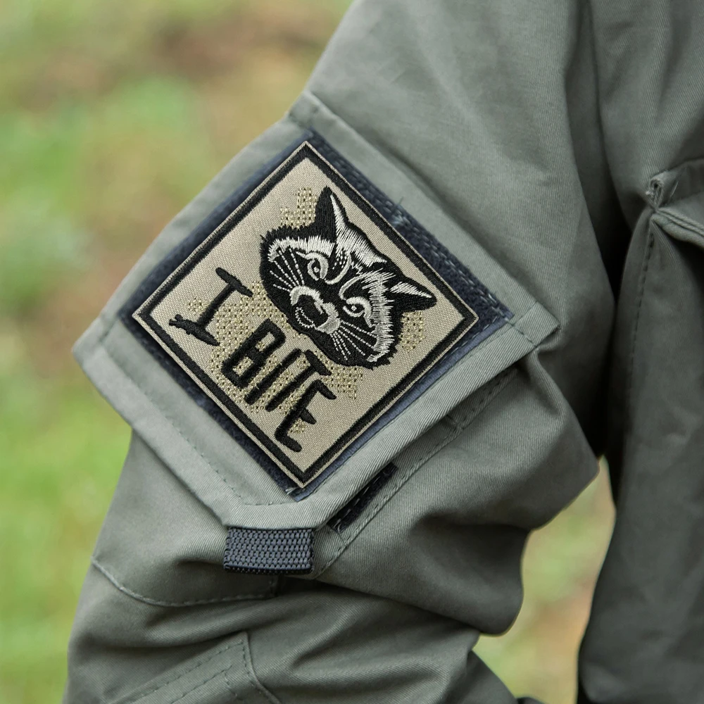 Parche táctico de cohete de mapache para ropa, insignia de moral militar, pegatinas para mochila, brazalete con gancho y bucle bordado, aplique para casco - imagen 5