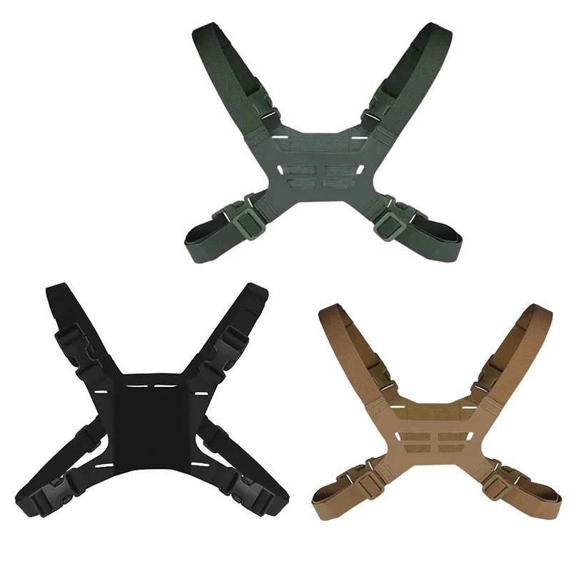 Correa de fijación táctica para teléfono móvil, tablero de navegación, soporte para mapa, correa de montaje en el pecho, equipo de transporte para teléfono Airsoft de caza Militar - imagen 3