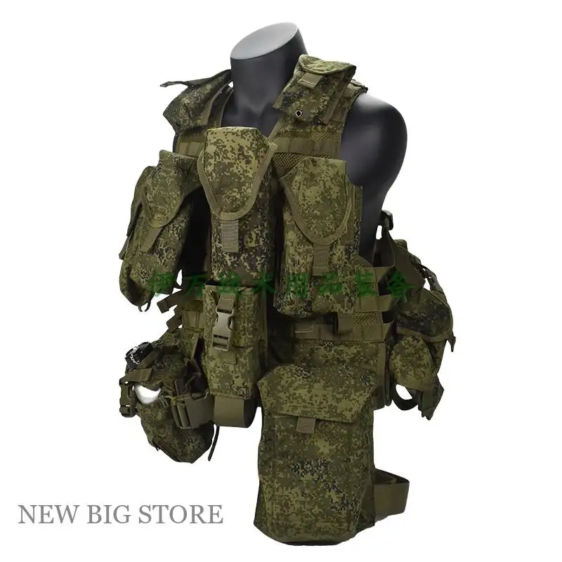 Chaleco de caza ruso 6SH117 FG ruinas camuflaje 1000D vehículo táctico 500D pequeño hombre verde camuflaje EMR - imagen 2