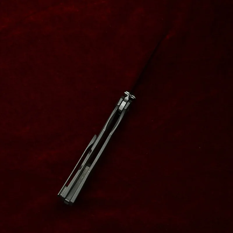 LEMIFSHE DUK Real cuchillo plegable EDC táctico de titanio 3D - imagen 4
