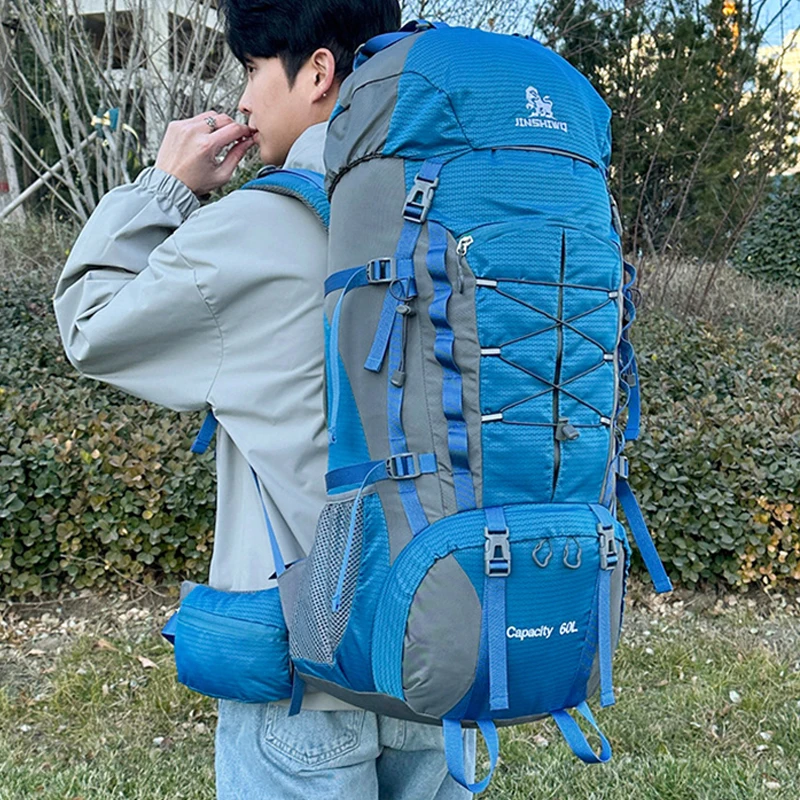 Mochila de acampada para montañismo, mochila multicapa para deportes al aire libre, viajes, senderismo, escalada, senderismo, paquete con compartimento para zapatos - imagen 4